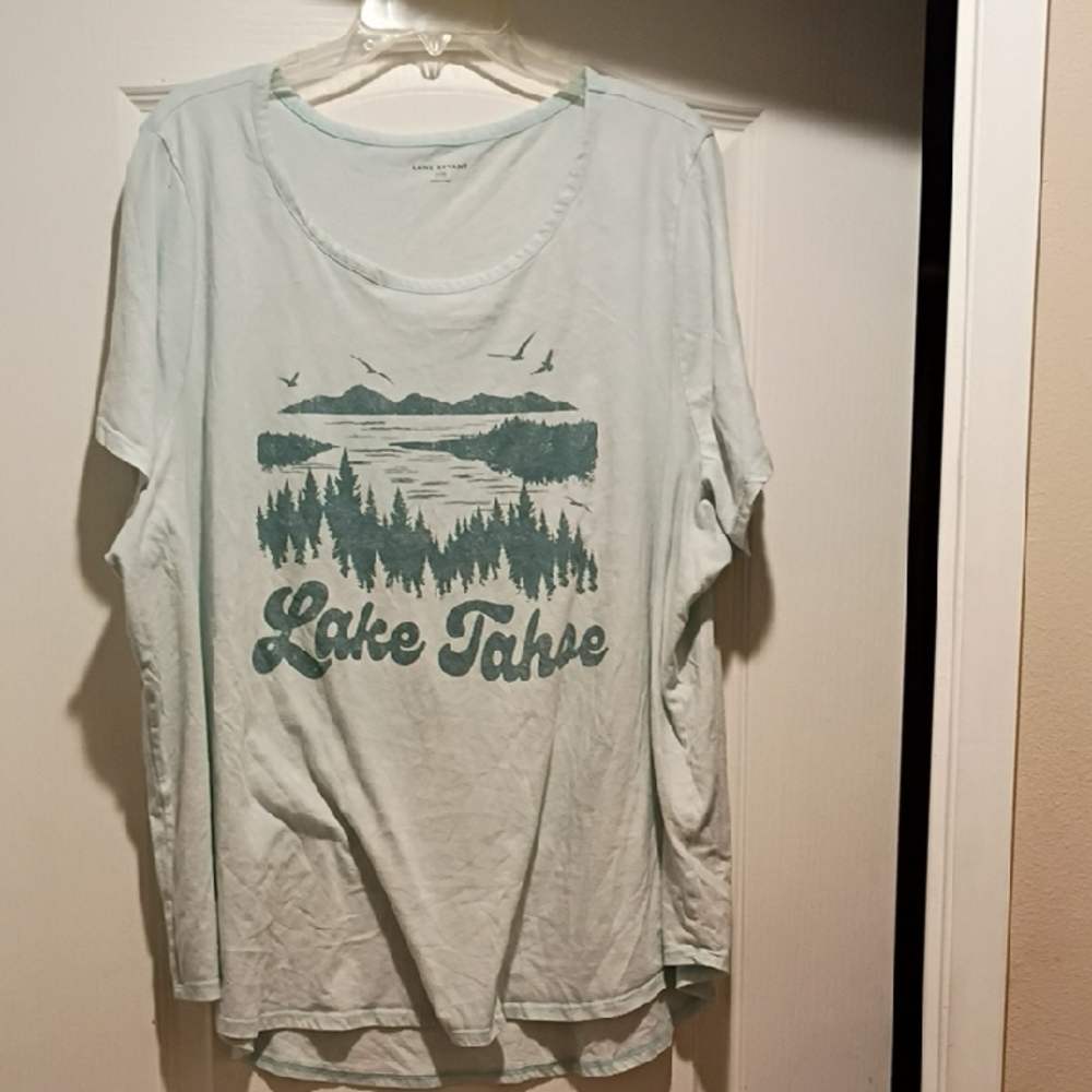 Graphic Women's Top - Light Blue